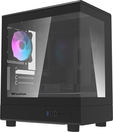Darkflash DB330M Kabinett 3 Fans svart DB330M Black +3F Darkflash DB330M Kabinett 3 Fans svart DB330M Black +3F