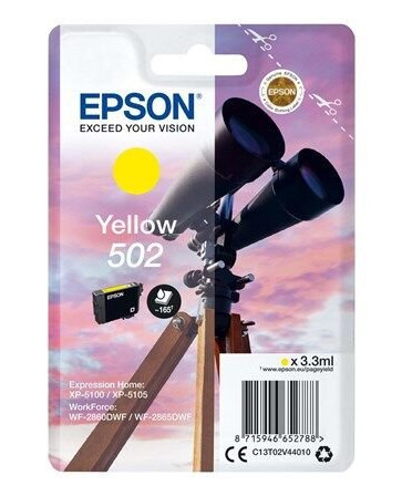 Epson 502 - gul - original - blkpatron - Blekkpatron Yellow