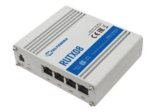 Teltonika RUTX08 Industriell Ethernet Router 4x Gigabit Port med VLAN-støtte Rustfritt Stål Teltonika RUTX08 Industriell Ethernet Router 4x Gigabit Port med VLAN-støtte Rustfritt Stål