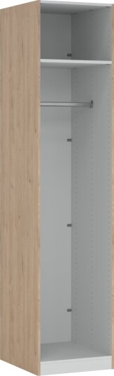 LIND NEST GARDEROBESKAP 50X220X60CM EIK UTEN DØR