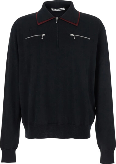 Jil Sander Herre Strikkevarer Svart M,