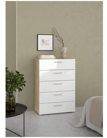 Suntia Kommode 70 cm Natur/Hvit