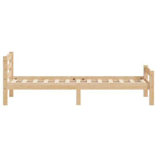 vidaXL Sengeramme heltre furu 100x200 cm