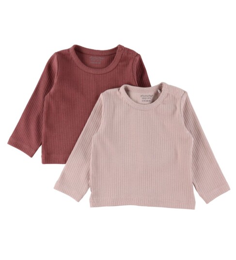 Minymo Langermet skjorte 2-pack Violet Ice