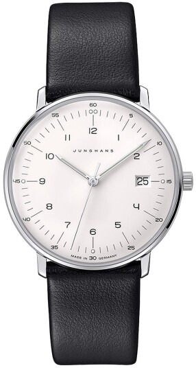 Junghans Dameklokke 47/4450.02 Max Bill Ladies Hvit/Lær Ø32.7 mm