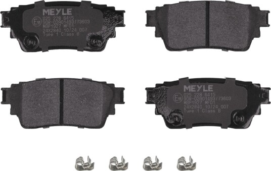 Bremseklosser sett MEYLE 025 228 6415