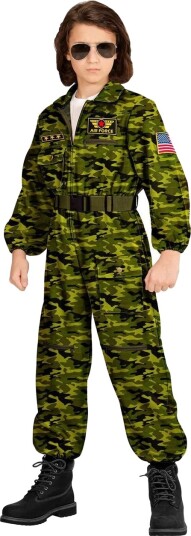 Widmann Top Gun inspirert Barnekostyme 8 10 År