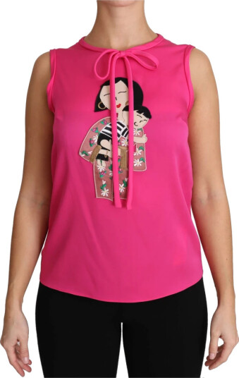 Dolce & Gabbana Dame Topper Rosa L,
