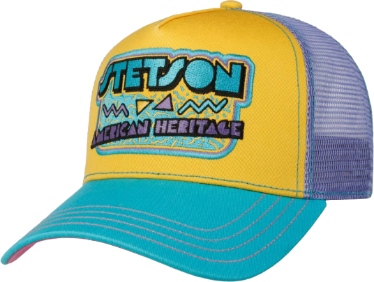 Stetson Trucker Cap American Heritage Yellow/Turquoise OneSize