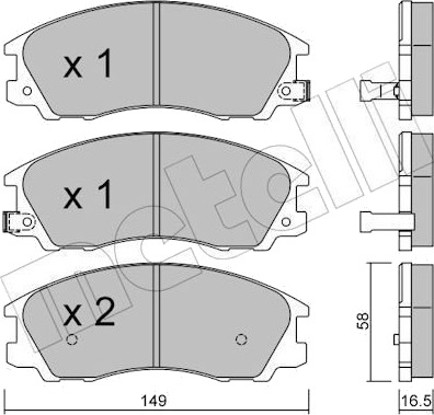 METELLI 22 0506 0 Bremseklosser