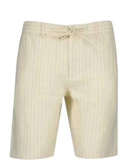 GANT Reg Striped Linen Ds Shorts Beige XXL