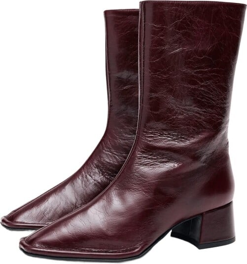 ALOHAS Berlin Rift Burgundy Leather Ankle Boots Burgundy 38 ALOHAS Berlin Rift Burgundy Leather Ankle Boots Burgundy 38
