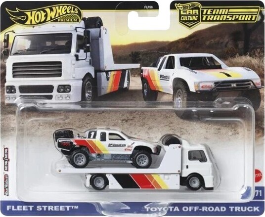 Hot Wheels Premium Car Culture Team Transport Fleet Street & Toyota Off-Road Truck