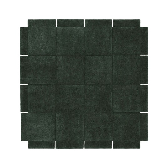 Design House Basket gulvteppe, grønn 245x245 cm