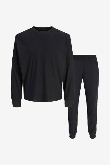 Jack & Jones Pysjsett jacSolid Lounge Set Svart