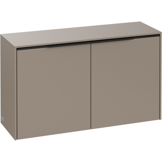 VILLEROY & BOCH SUBWAY 3.0 SIDESKAP 80X42 TAUPE HÅNDTAK I VOLCANO BLACK