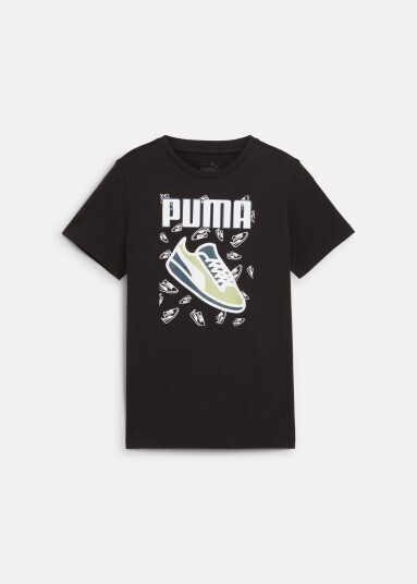Puma Ess+ Logo Lab Graphic Tee Iii  Black 140 T Shirts