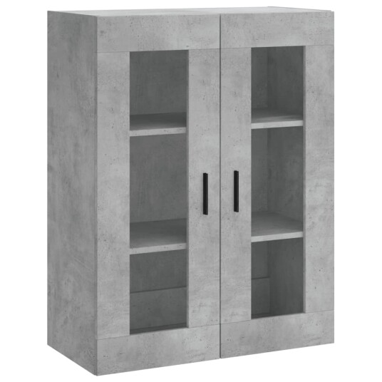 vidaXL Highboard betong grå 69,5x34x180 cm konstruert tre 8720845477158