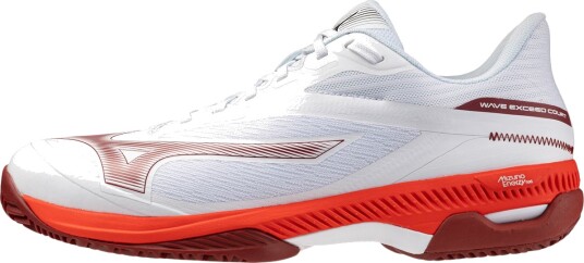 Mizuno Wave Exceed Court CC Tennissko Herre Hvit/Rød 44