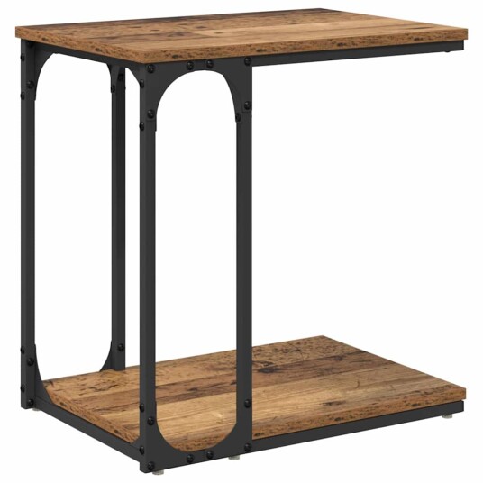 Sidetabell med hylle Gammelt tre 50 x 35 x 52 cm Konstruert tre