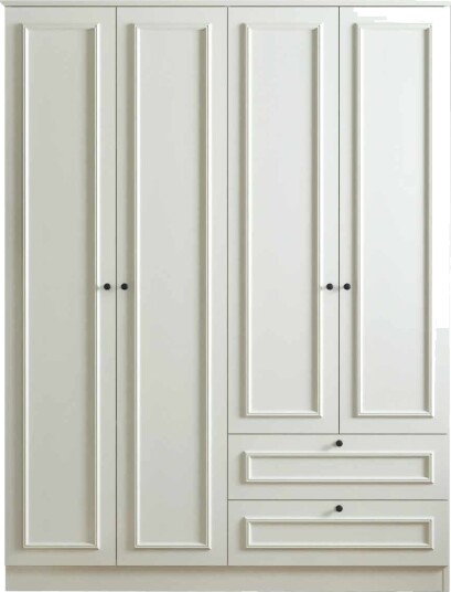 Wonthaggi garderobe 140x210 cm - Hvit