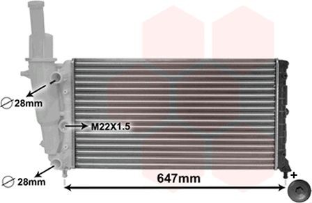 Radiator VAN WEZEL 17002140