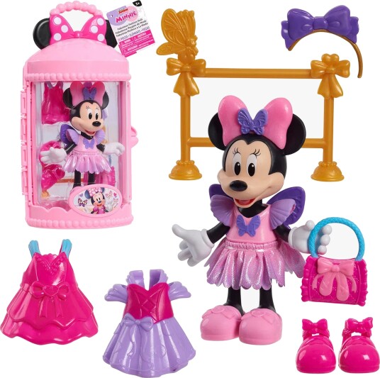 Disney Junior Minnie Fabulous Style Dukke 15 cm Fra 3 År Disney Junior Minnie Fabulous Style Dukke 15 cm Fra 3 År