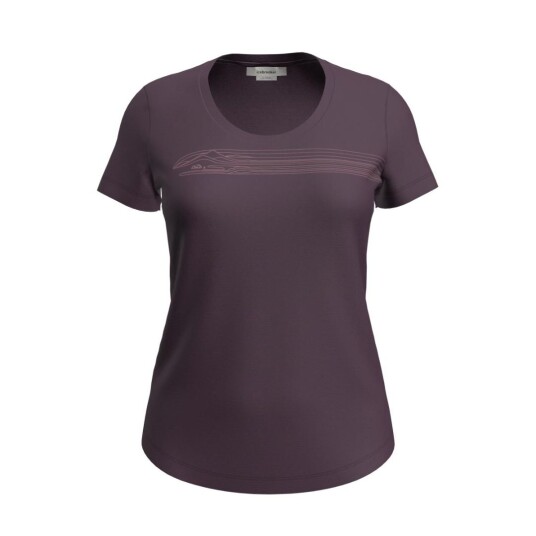 Icebreaker Icebreaker Women Merino 150 Tech Lite Iii Ss Tee Camping Circle A74 Lichen M