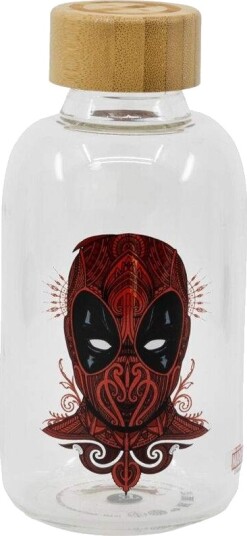 Deadpool 620 ml glassflaske – slitesterk, unik design