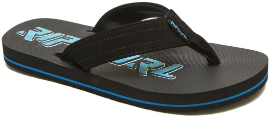 Rip Curl Ripper Kids Flip Flop Black/Blue 29 Rip Curl Ripper Kids Flip Flop Black/Blue 29