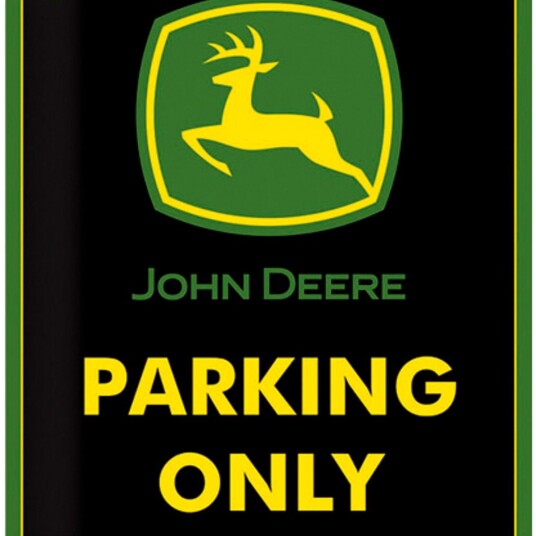 John Deere Parking Only Skilt 15 x 20 cm MCN000026182
