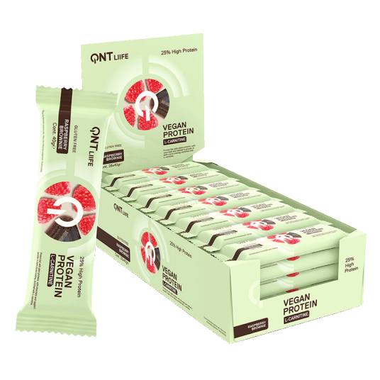 QNT Vegan Protein Bar 28 x 40 g Raspberry Brownie QNT Vegan Protein Bar 28 x 40 g Raspberry Brownie
