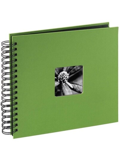 Hama "Fine Art" Spiral Album 28 x 24 cm 50 Black Pages apple green Hama "Fine Art" Spiral Album 28 x 24 cm 50 Black Pages apple green