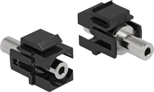 Delock Trykklåsmodul 3,5 Mm Minijakk Svart