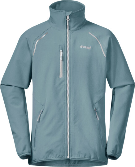 Bergans Kids' Sjoa Light Softshell Jacket Smoke Blue 128, Smoke Blue