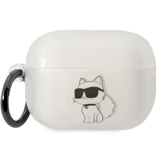 Karl Lagerfeld Klap2hnchtct Airpods Pro 2 Deksel Gjennomsiktig Ikonik Choupette