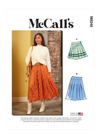 McCall's 8248 - Foldeskjørt A5 (6-8-10-12-14)
