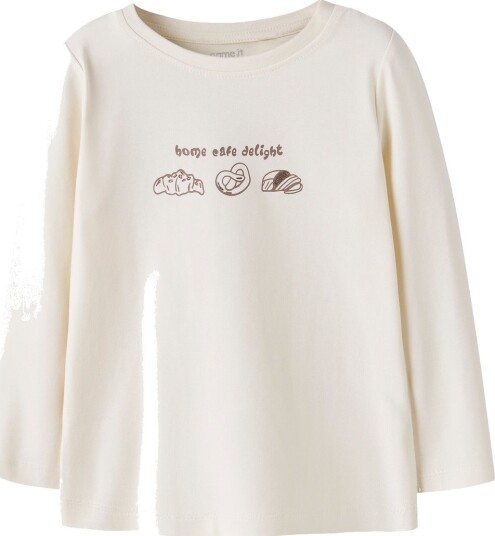 Name It Genser - NmfKisser - Antique White - Name It - 1 år (80) - Genser Beige Hvit