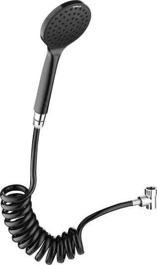 DIVELLO Antibac 1F Hånddusjsett 1/2" (G15) Sort, Baderom