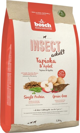 Bosch Hpc tørrfôr Adult insekt eple og tapioka 2 x 2.5 kg