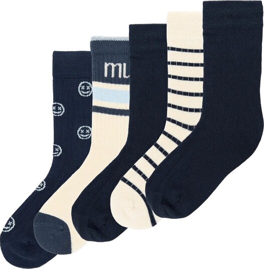 minipop Mpopmac Bamboo Socks 5 Pack NAVY 35/38