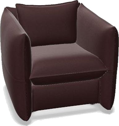 Vitra Mariposa Club Lenestol Plano Mørkerød/nero Vitra Mariposa Club Lenestol Plano Mørkerød/nero