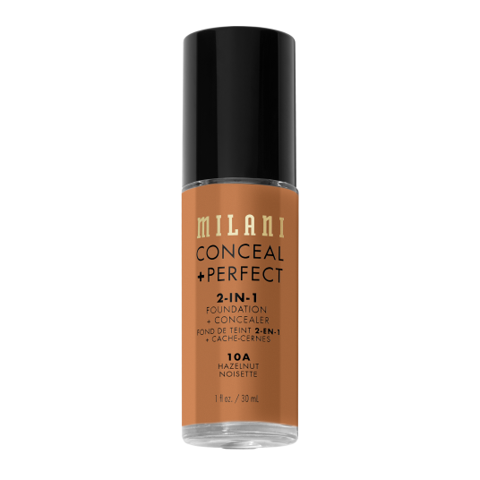 Milani Conceal + Perfect 2in1 Foundation + Concealer 10A Hazelnut 30 ml Foundation Milani Conceal + Perfect 2in1 Foundation + Concealer 10A Hazelnut 30 ml Foundation