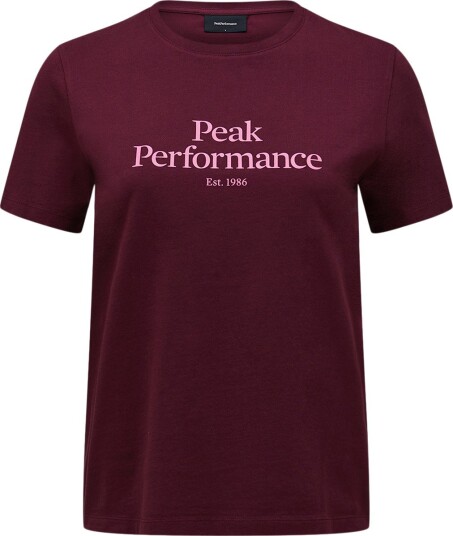 Peak Performance Original Tee Women Burgunder S