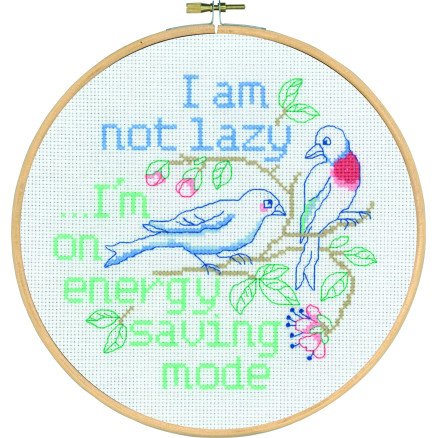 Permin Broderisett Not Lazy Ø20cm