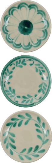 house doctor Plate, Hddiva, Green - GREEN - H:1.5 cm.XL:13 cm