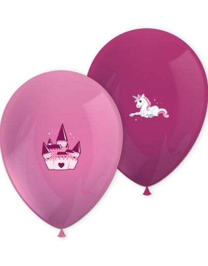 6 stk Ballonger 28 cm Unicorn Castle 6 stk Ballonger 28 cm Unicorn Castle