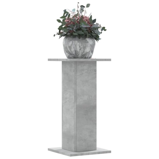 Plantestativer 2 stk betonggrå 30x30x60 cm konstruert tre Plantestativer 2 stk betonggrå 30x30x60 cm konstruert tre