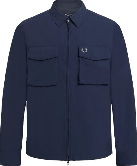 Fred Perry Ripstop Pocket Overshirt Navy XXL