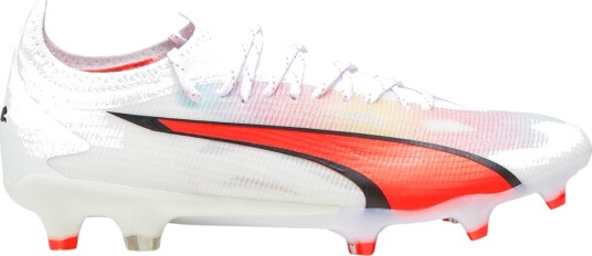 PUMA Ultra Ultimate FG/AG Fotballsko Dame Hvit/Rød 37,5